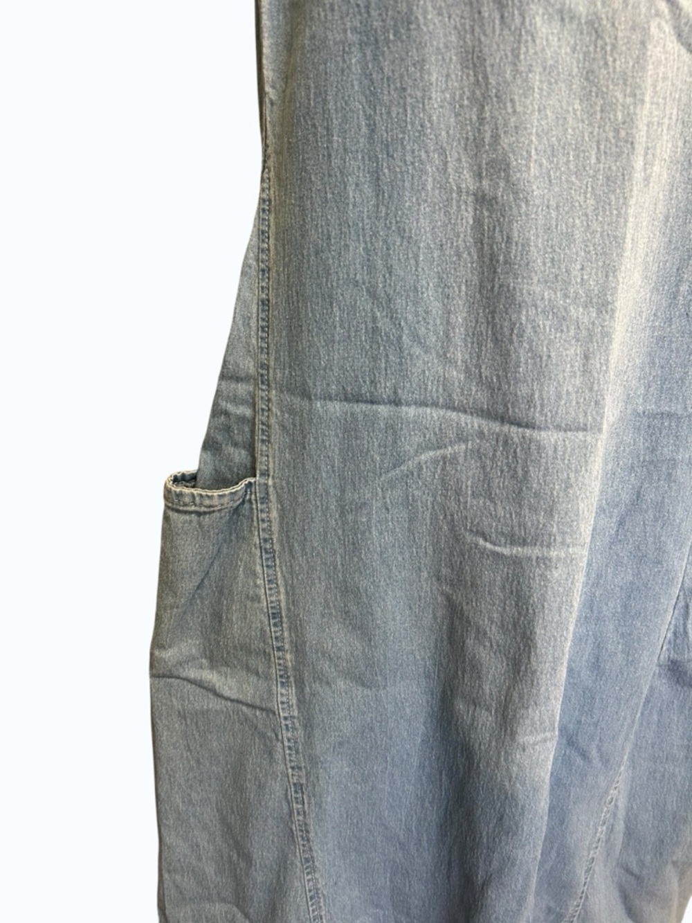 Misslook Denim Midi Shift Dress Blue Size Small - Picture 3 of 6